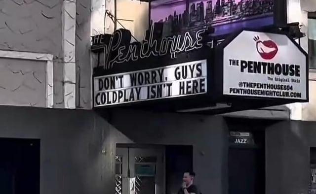 Penthouse DON'T WORRY. GUYS COLDPLAY ISN'T HERE THE PENTHOUSE The trigiasi tip @THEPENTHOUSES04 PENTHOUSENIGHTCLUB.COM JAZZ