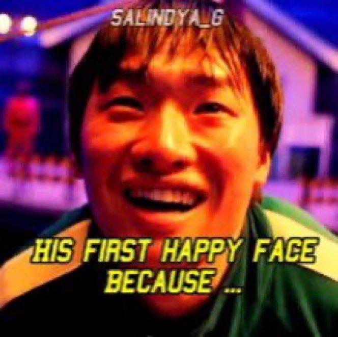 SALINDYALG HIS FIRST HAPPY FACE BECAUSE