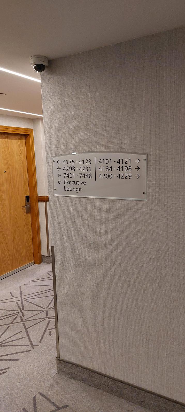 4175-4123 4101-4121 → 4298-4231 4184-4198 -> 7401-7448 4200-4229 → ← Executive Lounge OP