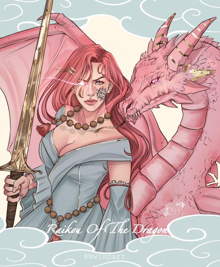 Fan art of Mizuki from Raikout of the Dragons. The art is by WwispArt.