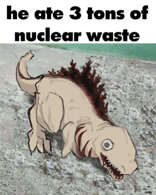 he ate 3 tons of nuclear waste