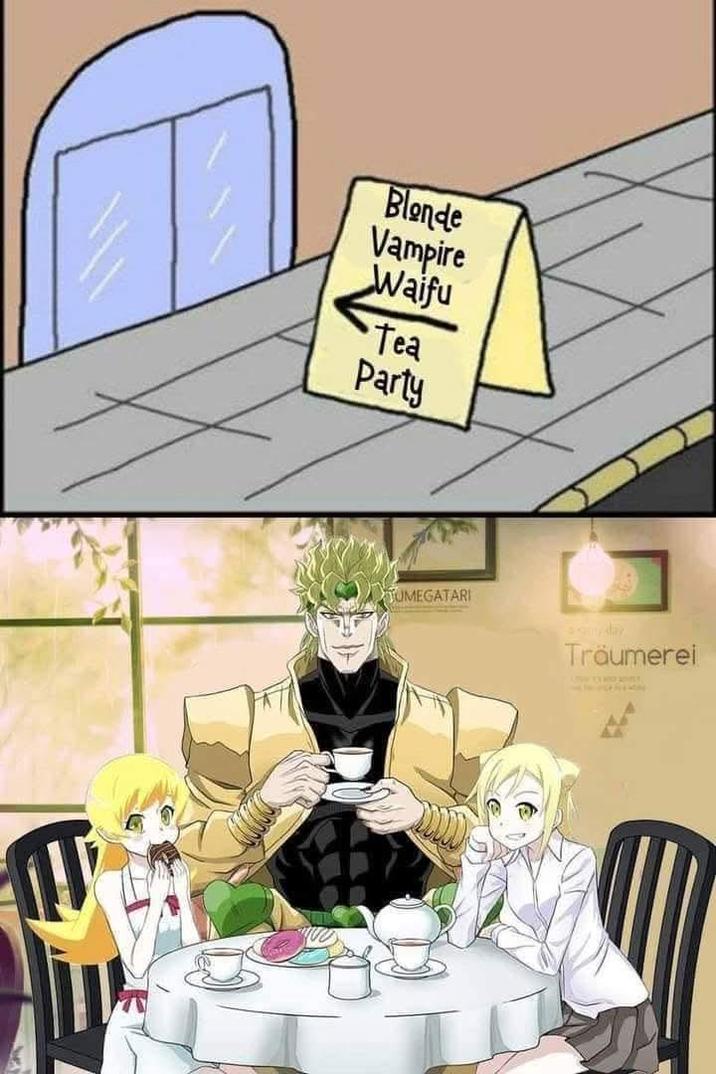 Blonde Vampire Waifu Tea Party TUMEGATARI Gunday Träumerei