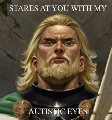 STARES AT YOU WITH MY AUTISTIC EYES