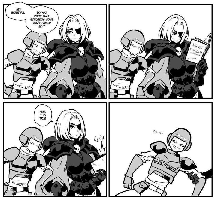 HEY BEAUTIFUL DO YOU KNOW THAT SORORITAS VOWS DON'T FORBID SEX ABRIDGED VERSION HUH, IT IS TRUE <LAP DH ND