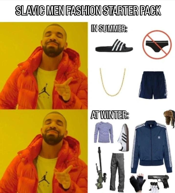 SLAVIC MEN FASHION STARTER PACK IN SUMMER: AT WINTER: