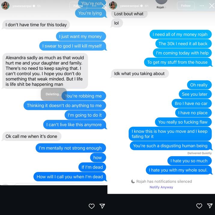 Yawoesenpai Instagram Story Responses to Abuse Allegations Part 1