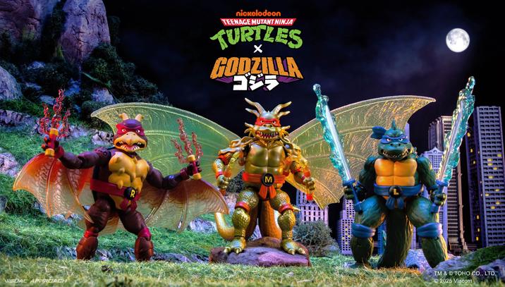 VISUAL APPROACH R nickelodeon TEENAGE MUTANT NINJA TURTLES GODZILLA コジラ Σ TM & OTOHO CO., LTD. 2025 Viacom