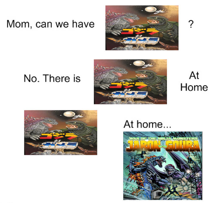 Mom, can we have No. There is ZJ 対 対 ? At Home At home... WAR OF THE NINJA MONSTERS JARON GOURA