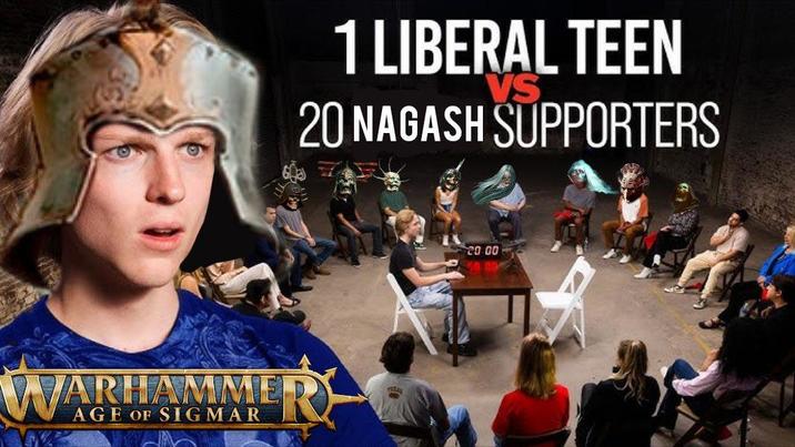 1 LIBERAL TEEN VS 20 NAGASH SUPPORTERS WARHAMMER AGE OF SIGMAR 20:00 50