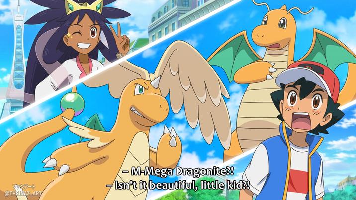 ファンアート @THSINAZ ART - M-Mega Dragonite?! Isn't it beautiful, little kid?!
