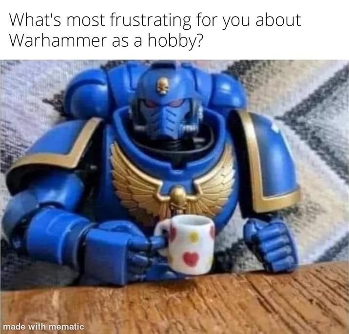 What's most frustrating for you about Warhammer as a hobby? made with mematic