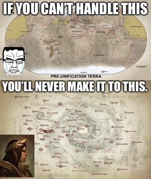 IF YOU CAN'T HANDLE THIS PRE-UNIFICATION TERRA YOU'LL NEVER MAKE IT TO THIS. Halu Stars Ghoul Stars ach Word Heiled Region D Liter Demmat 4 Easter Feige