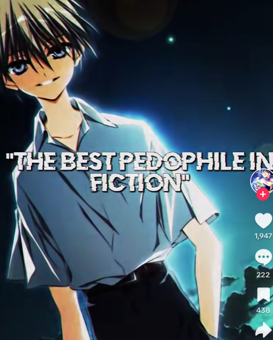 The original screenshot of the Best P-------- in Fiction "TikTok":https://knowyourmeme.com/memes/sites/tiktok edit, showing the _Subarashiki Hibi_ character Mamiya Takuji.