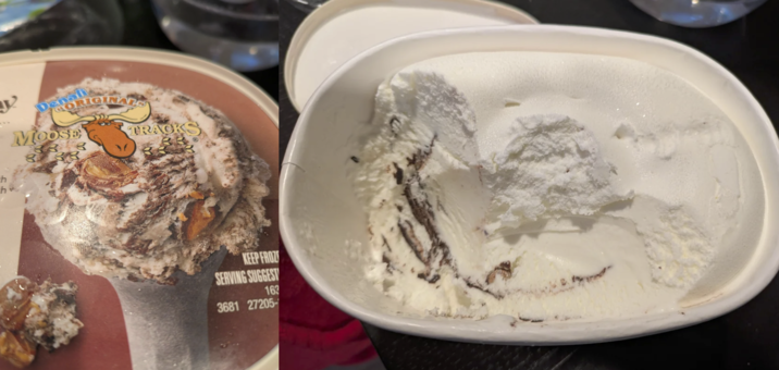 h h 差 Denali CORIGINALS MOOSE TRACKS KEEP FROZ SERVING SUGGEST 163 3681 27205-