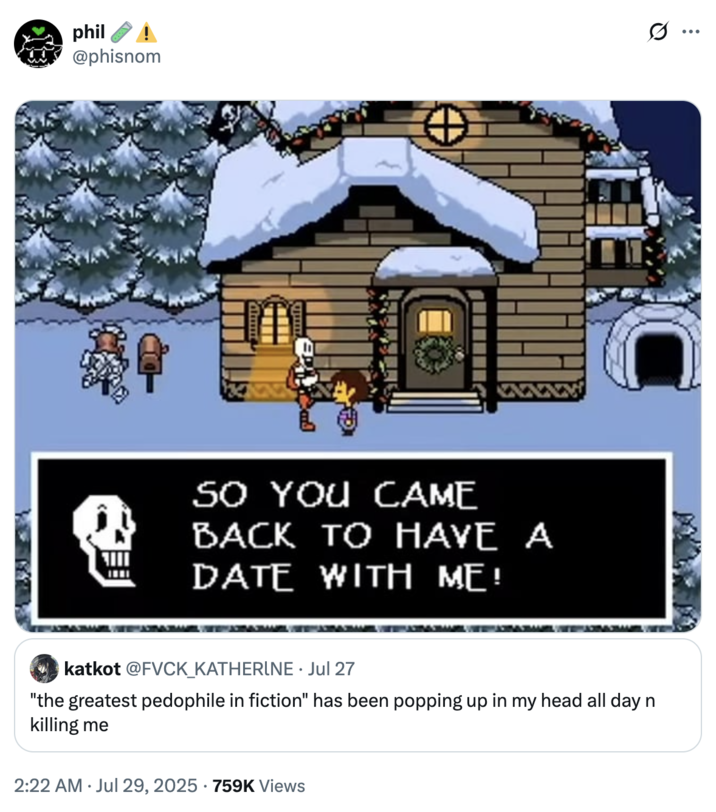 Do you came back to have a date with me! A "tweet":https://knowyourmeme.com/memes/sites/twitter-x referencing the Best P-------- in Fiction "TikTok":https://knowyourmeme.com/memes/sites/tiktok edit screenshot, showing the _Subarashiki Hibi_ character Mamiya Takuji.