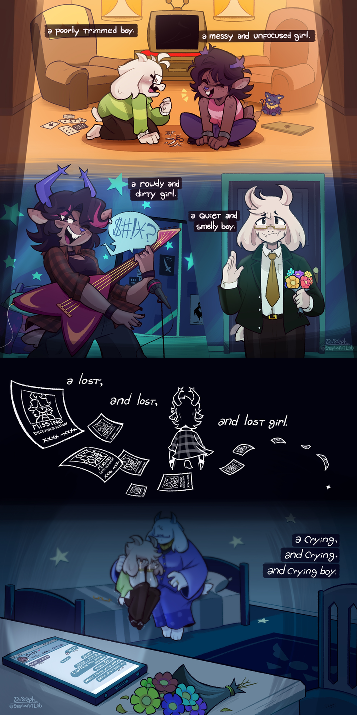 "absolutely wild of tricky tony to hide dessriel in a random enemy's flavor text" - stephsartlab