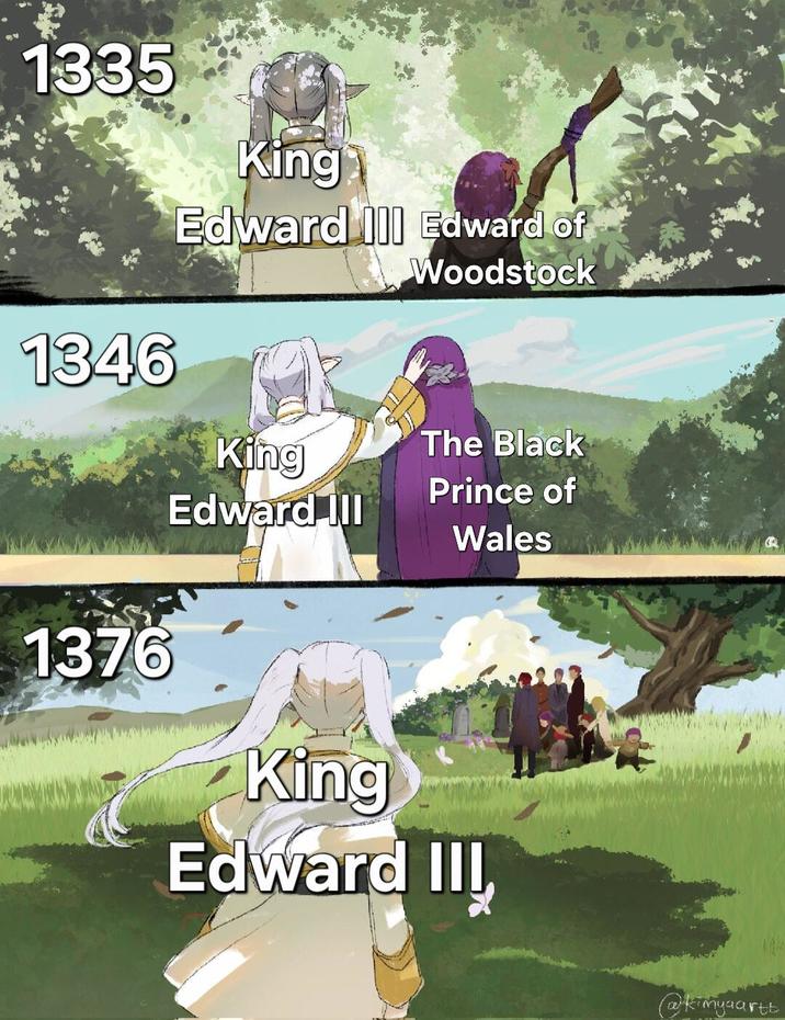 1335 1346 1376 King Edward III Edward of Woodstock King Edward III The Black Prince of Wales King Edward III @kimyaartt