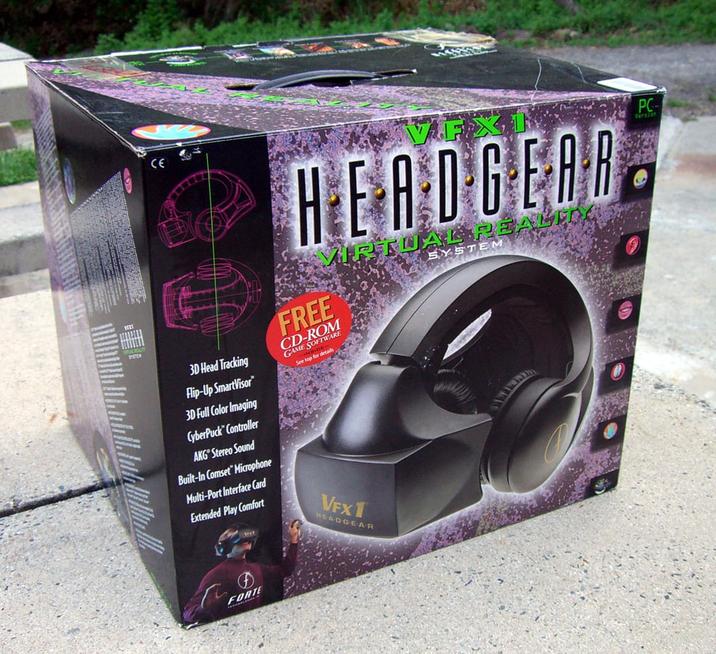 3D Head Tracking Flip-Up SmartVisor 3D Full Color Imaging CyberPuck Controller AKG Stereo Sound Built-In Comset Microphone Multi-Port Interface Card Extended Play Comfort VFX HEADGEAR FREE VIRTUAL REALIT CD-ROM GAME SOFTWARE See top for details VFX1 HEADGEAR SYSTEM PC- Version FORTE