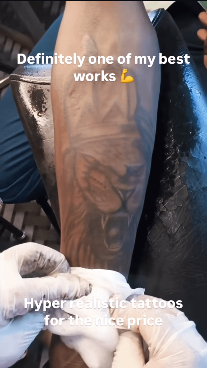 Definitely one of my best works Hyper realistic tattoos for the nice price