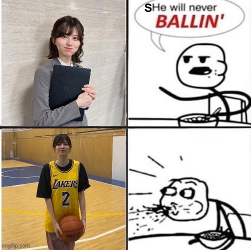 imgflip.com JAKERS 2 SHe will never BALLIN'