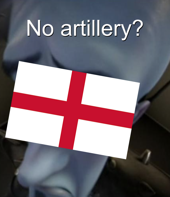 No artillery?