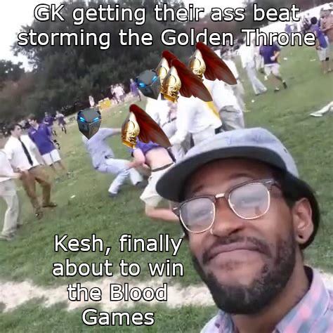 GK getting their ass beat storming the Golden Throne Kesh, finally about to win the Blood Games