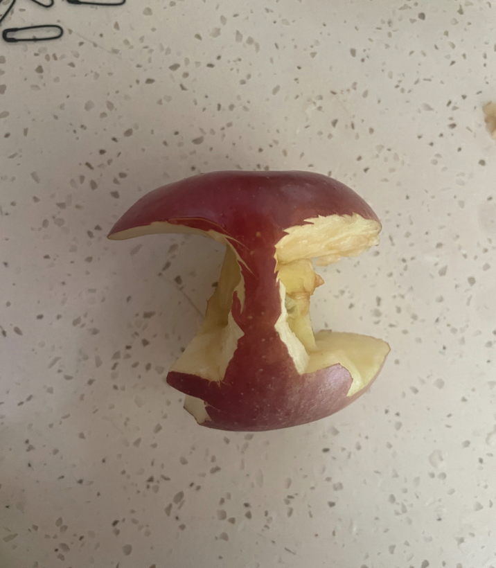 July 30th, 2025 TikTok Slide 2 by @breadliing On July 31st, 2025, TikToker @breadliing posted a TikTok slideshow showing how they carved an outline from the anime and manga _The Summer Hikaru Died_ or _Hikaru ga Shinda Natsu_ into an actual apple, gathering over 1.4 million plays and 400,000 likes in a day.