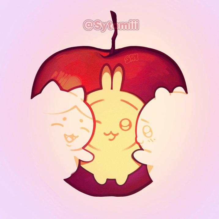 July 30th, 2025 tweet by @Sytomiii X user @Sytomiii posted a Chiikawa version of the Apple trend, gathering over 27,000 likes in a day.