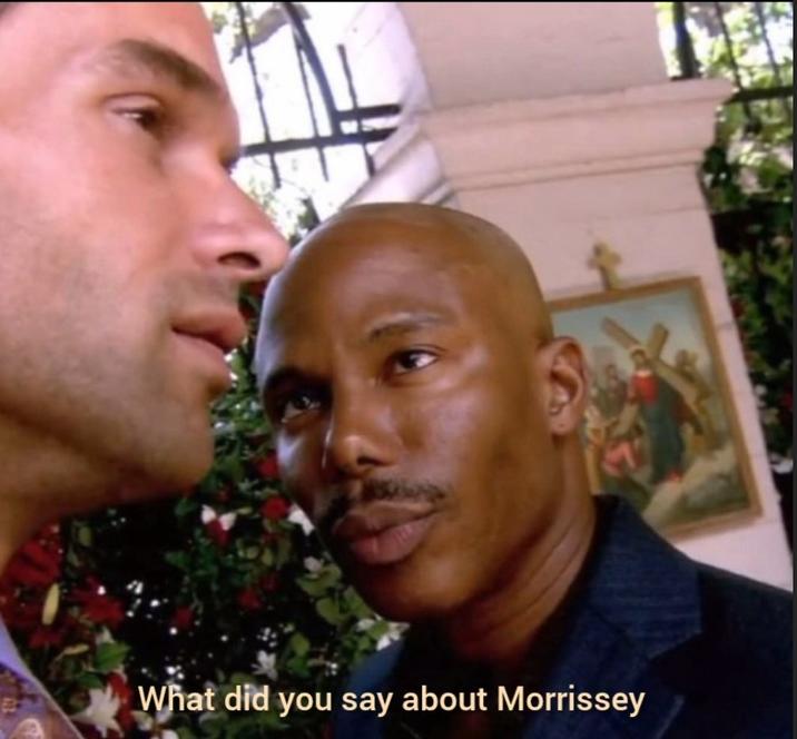 A "tweet":https://knowyourmeme.com/memes/sites/twitter-x using the Doakes Looking at Guerrero "reaction image":https://knowyourmeme.com/memes/reaction-images, showing the _Dexter_ character James Doakes looking at Carlos Guerrero from season 1, episode 3. The "image macro":https://knowyourmeme.com/memes/image-macros was a part of the "James Doakes Reaction Images":https://knowyourmeme.com/memes/but-you-cant-prove-it-james-doakes-reaction-images.