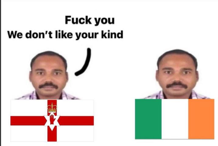 F--- you We don't like your kind