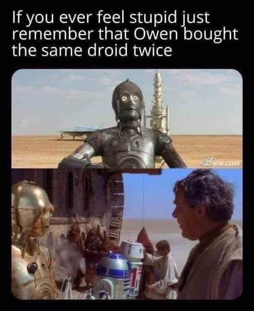 If you ever feel stupid just remember that Owen bought the same droid twice NEW.COM