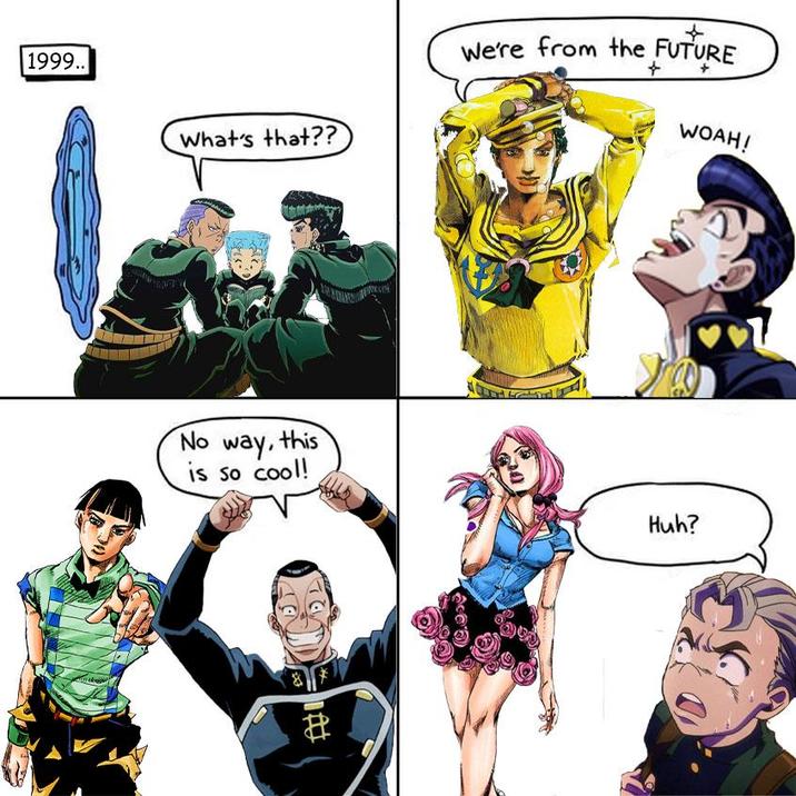 1999.. What's that?? No way, this is so cool! We're from the FUTURE A + WOAH! Huh?