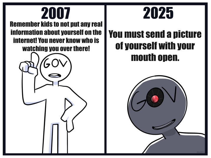 2007 2025 Remember kids to not put any real information about yourself on the You must send a picture internet! You never know who is watching you over there! GOV of yourself with your mouth open. NiixARTS