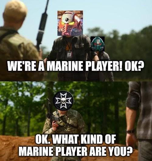 WE'RE A MARINE PLAYER! OK? Σ OK. WHAT KIND OF MARINE PLAYER ARE YOU?