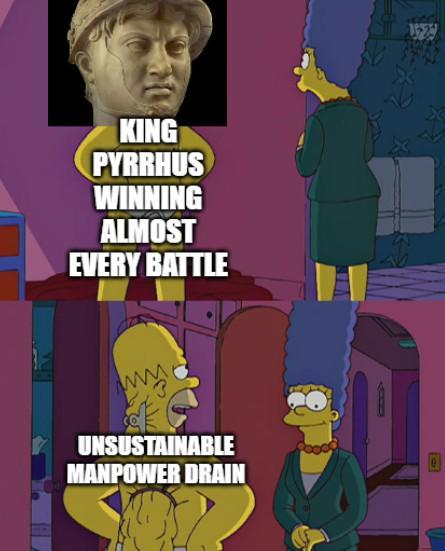 15729 KING PYRRHUS WINNING ALMOST EVERY BATTLE www UNSUSTAINABLE MANPOWER DRAIN O