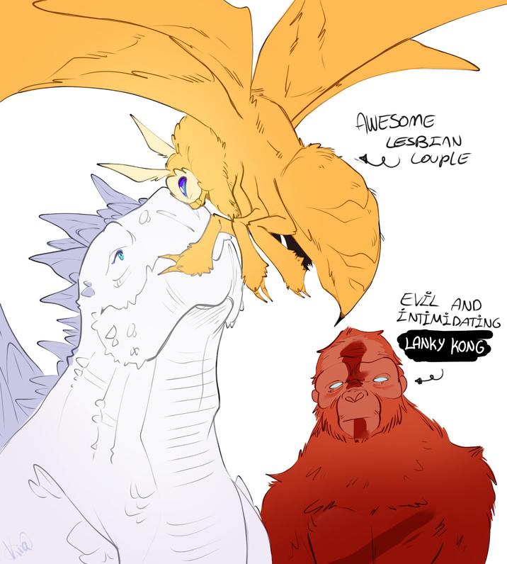 Kia AWESOME LESBIAN COUPLE 8 EVIL AND İNTİMİDATİNG LANKY KONG