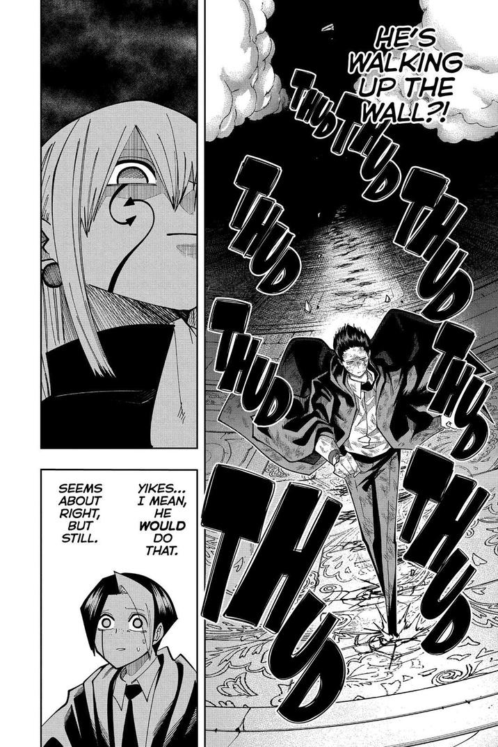 SEEMS YIKES... I MEAN, HE WOULD DO ABOUT RIGHT, BUT STILL. THAT. HE'S WALKING UP THE WALL?! D