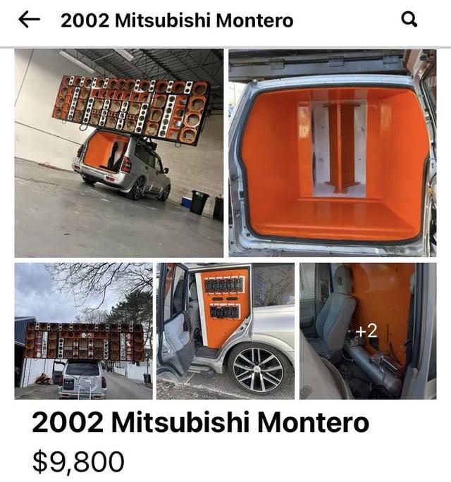 2002 Mitsubishi Montero 1989 00000 60000 0000 PEREH +2 2002 Mitsubishi Montero $9,800 a