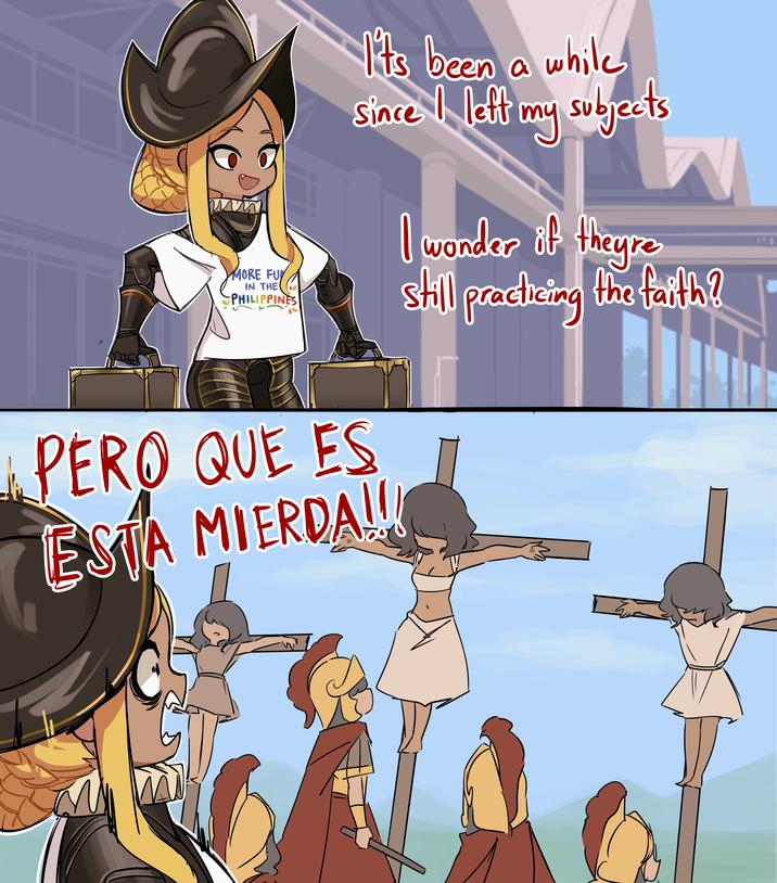 MORE FUN IN THE PHILIPPINES It's been a while since I left my subjects PERO QUE ES ESTA MIERDAL I wonder if theyre still prachcing the faith? "