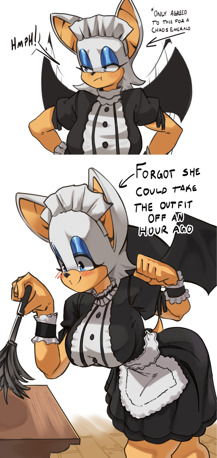 HMPH/1 * ONLY AGREED TO THIS FOR A CHAOS EMERALD FORGOT SHE COULD TAKE THE OUTFIT OFF AN HOUR AGO