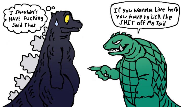 I shouldn't HAVE F------ Said That If you Wanna Live here You have to Lick the S--- off My Tail