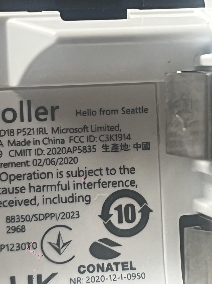 oller Hello from Seattle D18 P521 IRL Microsoft Limited, A Made in China FCC ID: C3K1914 9 CMIIT ID: 2020AP5835 : rement 02/06/2020 Operation is subject to the cause harmful interference, eceived, including 88350/SDPPI/2023 10 2968 P123070 CONATEL NR: 2020-12-1-0950