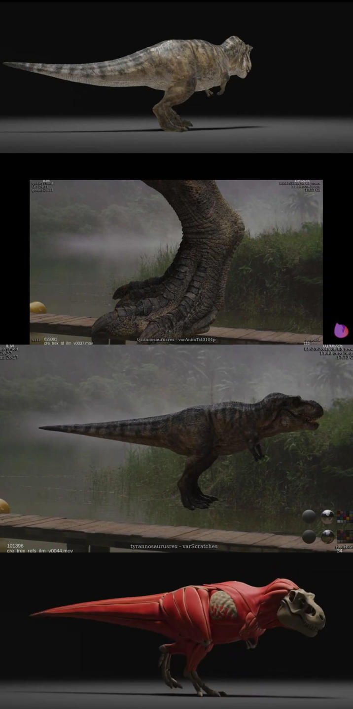 lity Med 28.27 m: 28.27 quality txt: 24:11 geoms 24.11 2 of 2 pro 22.00 com hou 15.55 G X113 023091 tyrannosaurusrex-varAnimTst0104p cre trex td ilm v0037.mov riverbank 0525 01:25:28.4s on 08 proc 11.40 core hou 17.73 G 101396 cre trex refs ilm v0044.mov tyrannosaurusrex - varScratches riverban 34