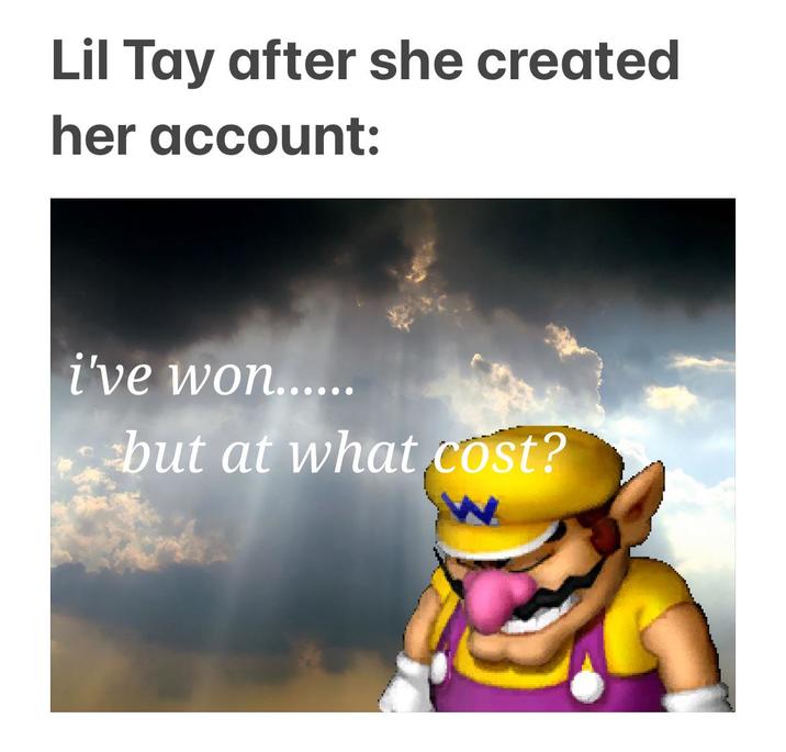 Lil Tay after she created her account: i've won...... but at what cost?