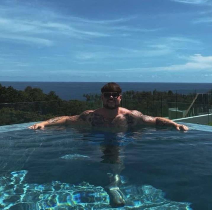 Ibiza Final Boss In The Pool A photo of Jack Kay aka Ibiza Final Boss in the pool. The photo was uploaded to his Instagram account.