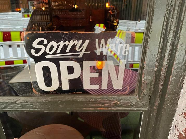Sorry Were OPEN