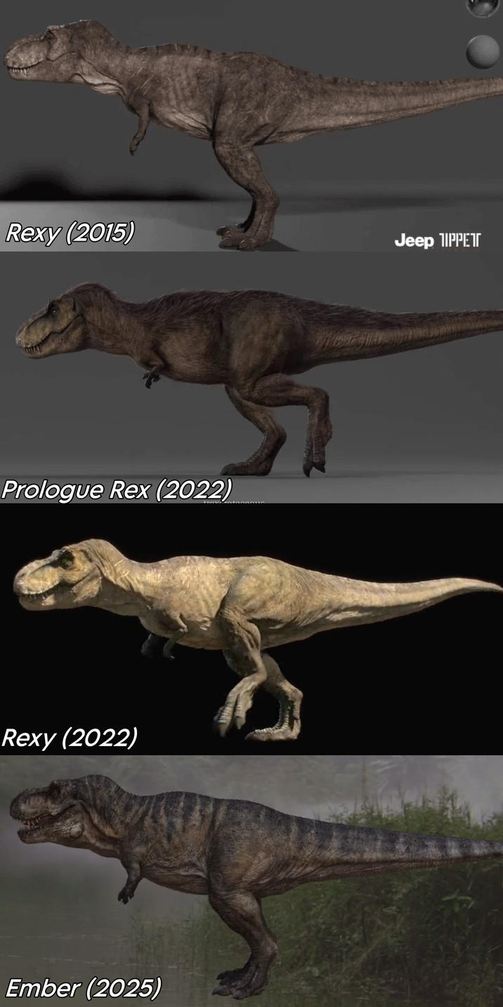 Rexy (2015) Jeep 11PPET Prologue Rex (2022) Rexy (2022) Ember (2025)