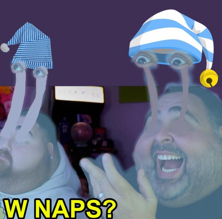 A "photoshopped":https://knowyourmeme.com/memes/sites/photoshop and "AI-generated image":https://knowyourmeme.com/memes/cultures/ai-art of "Twitch":https://knowyourmeme.com/memes/sites/twitch streamer LosPollosTV and his dad with text reading, "W Naps?"
