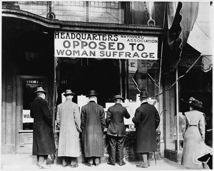 WAL ASSOCIATION HEADQUARTERS NATIONAL OPPOSED TO WOMAN SUFFRAGE EDA 111 2