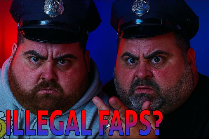 A "photoshopped":https://knowyourmeme.com/memes/sites/photoshop and "AI-generated image":https://knowyourmeme.com/memes/cultures/ai-art of "Twitch":https://knowyourmeme.com/memes/sites/twitch streamer LosPollosTV and his dad with text reading, "Godly Faps?"